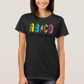 ABCD First Grade Rocks Back To School 1st Grade Te T-Shirt (Vorderseite)
