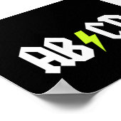 ABCD-Gelber Bolzen Poster (Ecke)