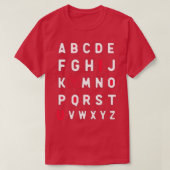 ABCD I Liebe Sie T-Shirt (Design vorne)
