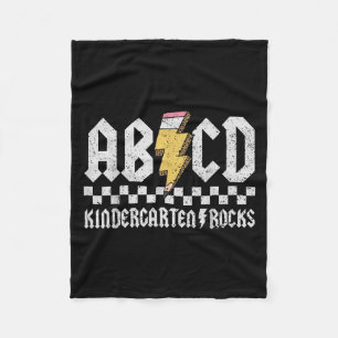 Abcd Kindergarten Rocks Bleistift Blitzlehrer Fleecedecke