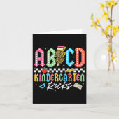 Abcd Kindergarten Rocks Bleistift Blitzlehrer Karte (Gelbe Blume)