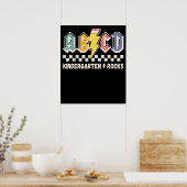 ABCD Kindergarten Rocks Bleistift Blitzlehrer Poster (Küche)