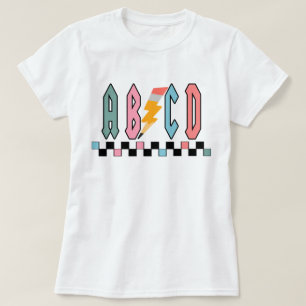 Abcd-Lehrer-Shirt, Geschenk zur Lehrererkennung, K T-Shirt