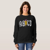 ABCD Lightning English Teacher ABC Learning Spaß Sweatshirt (Vorne ganz)
