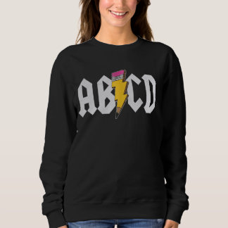 ABCD Lightning English Teacher ABC Learning Spaß Sweatshirt