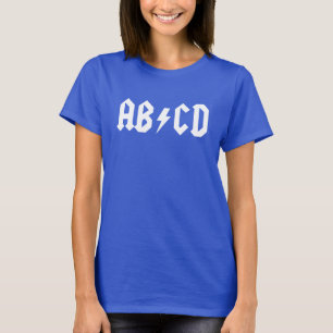 ABCD lustiges Parodie-Damen-Shirt T-Shirt