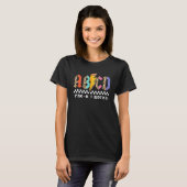 ABCD Pre-K rockt Bleistift Blitz Leopard Schüler T-Shirt (Vorne ganz)