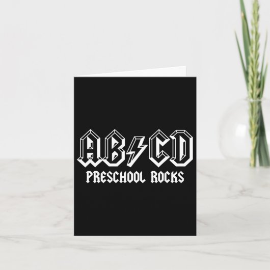 Abcd Rocks Back to School Preschool Rocks Fun Teac Karte (Vorderseite)