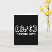 Abcd Rocks Back to School Preschool Rocks Fun Teac Karte (Gelbe Blume)