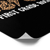 Abcd Rocks Erste Klasse Zurück zur Schule Leopard Poster (Ecke)
