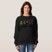 Abcd School Rocks 5. Klasse Lehrer Lebensunterrich Sweatshirt (Vorne ganz)