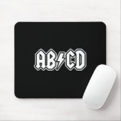 Abcd Spaß zurück zur Schule Lehrer Schüler Mousepad (Mit Mouse)