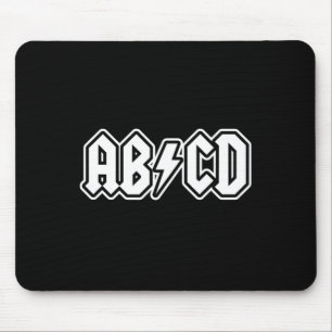Abcd Spaß zurück zur Schule Lehrer Schüler Mousepad