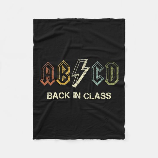 Abcd Teacher Fleecedecke (Vorderseite)