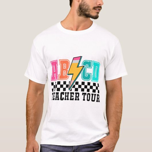 ABCD Teacher Tour, Zurück zur Schule, Klassenzimme T-Shirt (Vorderseite)