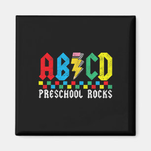 Abcd Vorschule rockt erster Tag Pre-k Lehrer Rücke Magnet