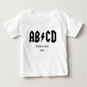 ABCD Zukunft-Rockstar Baby T-shirt (Vorderseite)