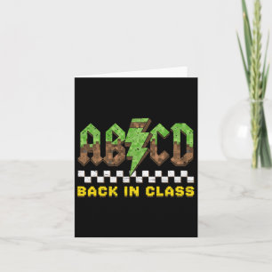 Abcd zurück in Cl Rock zurück in die Schule Jungs Karte
