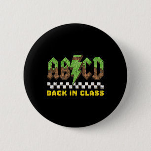 Abcd Zurück in Cl Rock Zurück zur Schule Jungen Mä Button