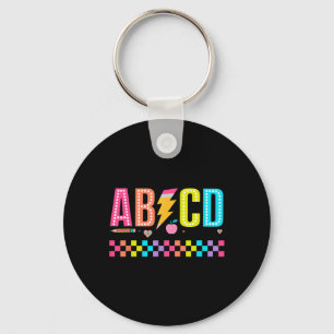 Abcd Zurück in die Schule Tee  Schlüsselanhänger