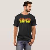 ABCD Zurück zur Schule Lehrer Schüler T-Shirt (Vorne ganz)