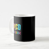 Abcd Zurück zur Schule Tee  Kaffeetasse (Vorderseite Links)
