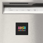 Abcd Zurück zur Schule Tee Magnet (In Situ (Geschirrspüler))