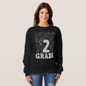 Abcd Zweite Klasse Lehrer Student glücklichen erst Sweatshirt (Vorne ganz)