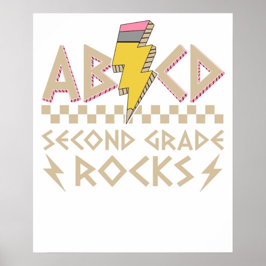 abcd zweite Klasse rocks Poster (Vorne)