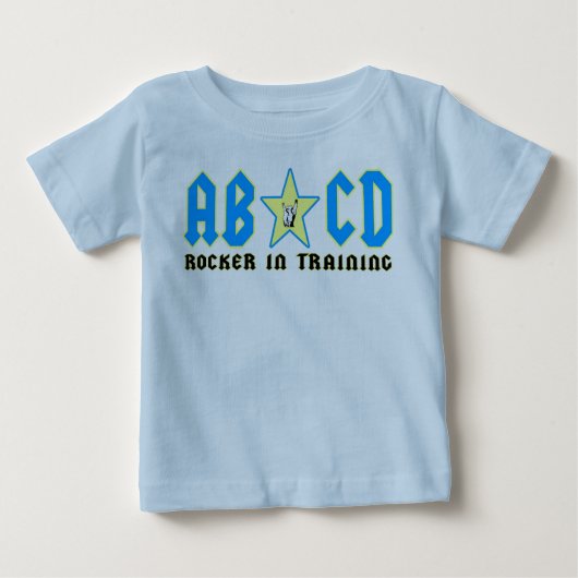 abcdblau baby t-shirt (Vorderseite)