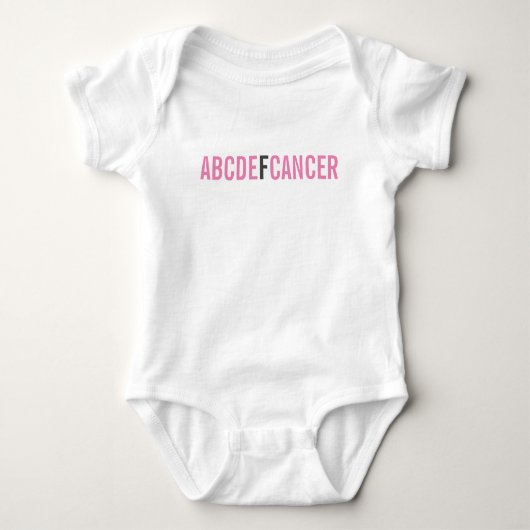 ABCDE F CANCER BABY STRAMPLER (Vorderseite)