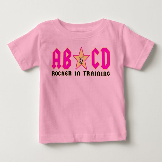 abcdpink baby t-shirt (Vorderseite)