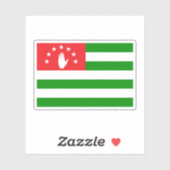 Abchasia Flag Aufkleber (Blatt)