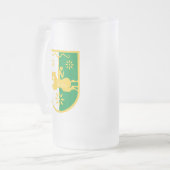 Abchasien-Emblem Mattglas Bierglas (Vorderseite Links)