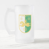 Abchasien-Emblem Mattglas Bierglas (Links)