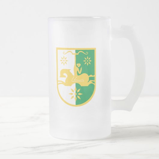 Abchasien-Emblem Mattglas Bierglas (Rechts)