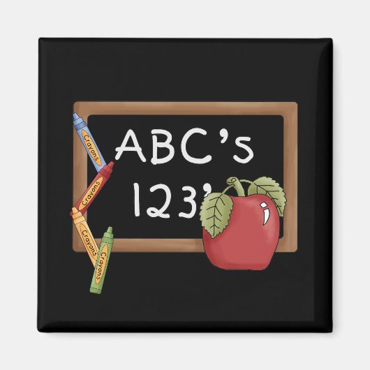 Abcs 123s Tshirts und Geschenke Magnet (Vorne)