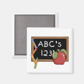 Abcs 123s Tshirts und Geschenke Magnet (Vorderseite/Rückseite)
