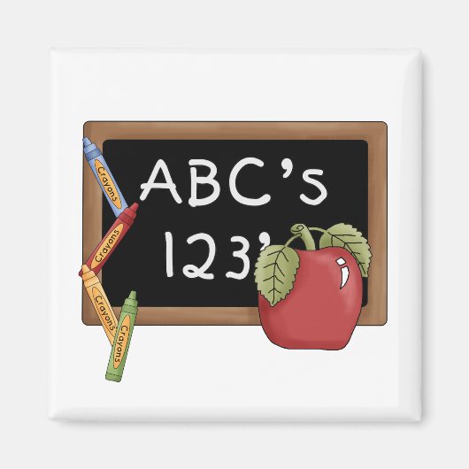 Abcs 123s Tshirts und Geschenke Magnet (Vorne)