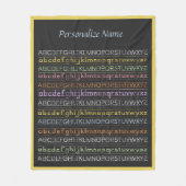 ABCs Alphabet Educational Child Room Decor Fleecedecke (Vorderseite)