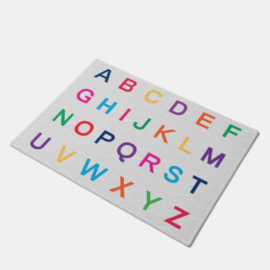 ABCs Alphabet-Lernen farbenfrohe ABC-Buchstaben Fußmatte