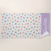 ABCs - Alphabet Personalisiert Name Badetuch (Vorderseite)