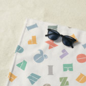 ABCs - Alphabet Personalisiert Name Badetuch (Beispiel)