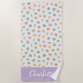 ABCs - Alphabet Personalisiert Name Badetuch (Vorderseite)