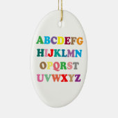 ABCs bunte Buchstaben Keramikornament (Rechts)