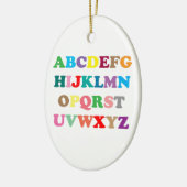 ABCs bunte Buchstaben Keramikornament (Links)