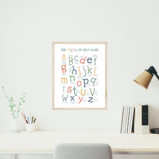 ABCs der Selbstversorgung Poster