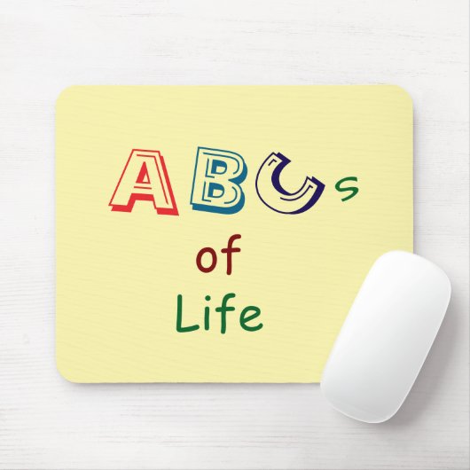 ABCs des Lebens Mauspad (Mit Mouse)