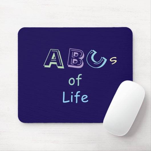ABCs des Lebens-Mauspad Mousepad (Mit Mouse)