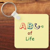 ABCs des Lebens Schlüsselanhänger (Vorderseite)